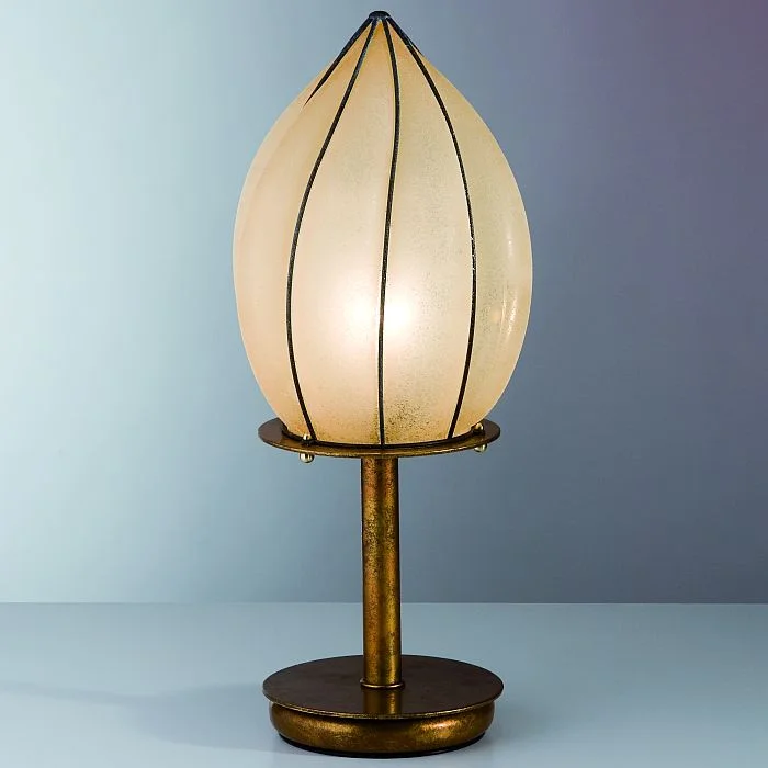 Chandeliers with Metal Frames in Copper FinishMurano Table Light With Amber Scavo Glass Diffuser Chandeliers with Metal Frames in Copper FinishMurano Table Light With Amber Scavo Glass Diffuser