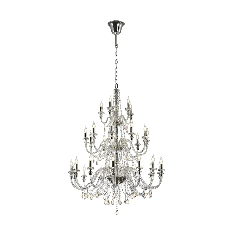 Chandeliers with Metal Frames in Silver FinishNelson Lighting NL82609 Glastonbury Chandelier Pendant 29 Light Polished Chrome/Clear Glass/Crystal Chandeliers with Metal Frames in Silver FinishNelson Lighting NL82609 Glastonbury Chandelier Pendant 29 Light Polished Chrome/Clear Glass/Crystal
