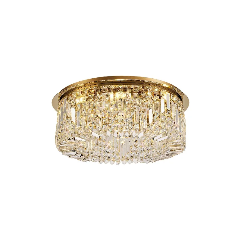 Traditional Brass Chandeliers for Classic InteriorsNelson Lighting NL78149 Zian 65cm Round Flush Chandelier 8 Light Gold/Crystal Traditional Brass Chandeliers for Classic InteriorsNelson Lighting NL78149 Zian 65cm Round Flush Chandelier 8 Light Gold/Crystal