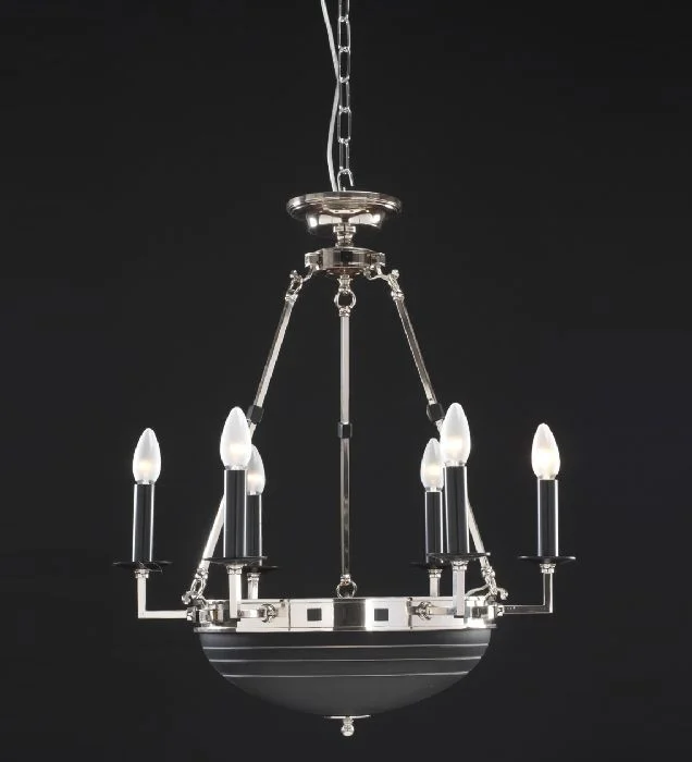 Minimalist Chandeliers for Sleek and Simple InteriorsNickel And Black 6 Light Italian Chandelier Minimalist Chandeliers for Sleek and Simple InteriorsNickel And Black 6 Light Italian Chandelier