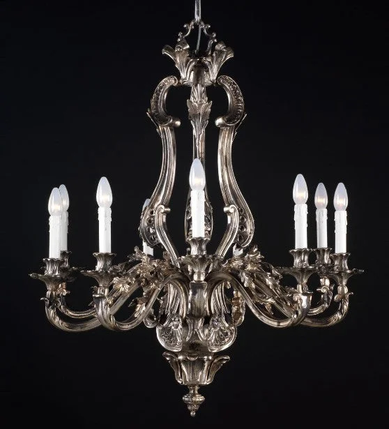 Mid - Century Modern Chandeliers for Vintage AppealPewter Chandelier