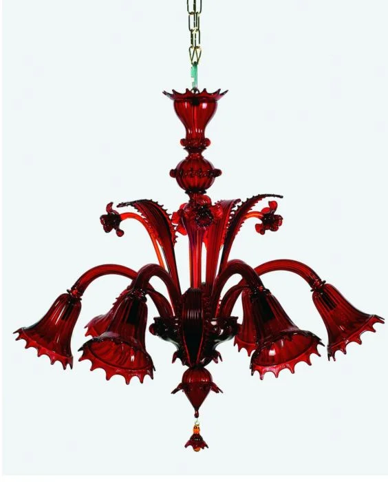 Chandeliers with Candle - Style Bulbs for a Classic AestheticRed Murano Glass Chandelier Chandeliers with Candle - Style Bulbs for a Classic AestheticRed Murano Glass Chandelier
