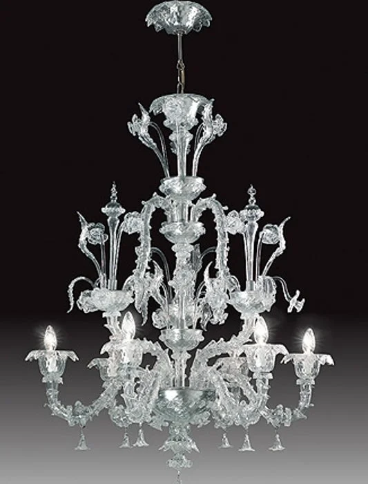 Chandeliers with Sputnik - Style Design for a Futuristic VibeRezzonico-Style Venetian Chandelier In A Choice Of Colours Chandeliers with Sputnik - Style Design for a Futuristic VibeRezzonico-Style Venetian Chandelier In A Choice Of Colours