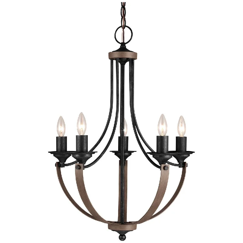 Chandeliers with Candle - Style Bulbs for a Classic AestheticSea Gull Lighting Corbeille Steel Five Light Chandelier Chandeliers with Candle - Style Bulbs for a Classic AestheticSea Gull Lighting Corbeille Steel Five Light Chandelier