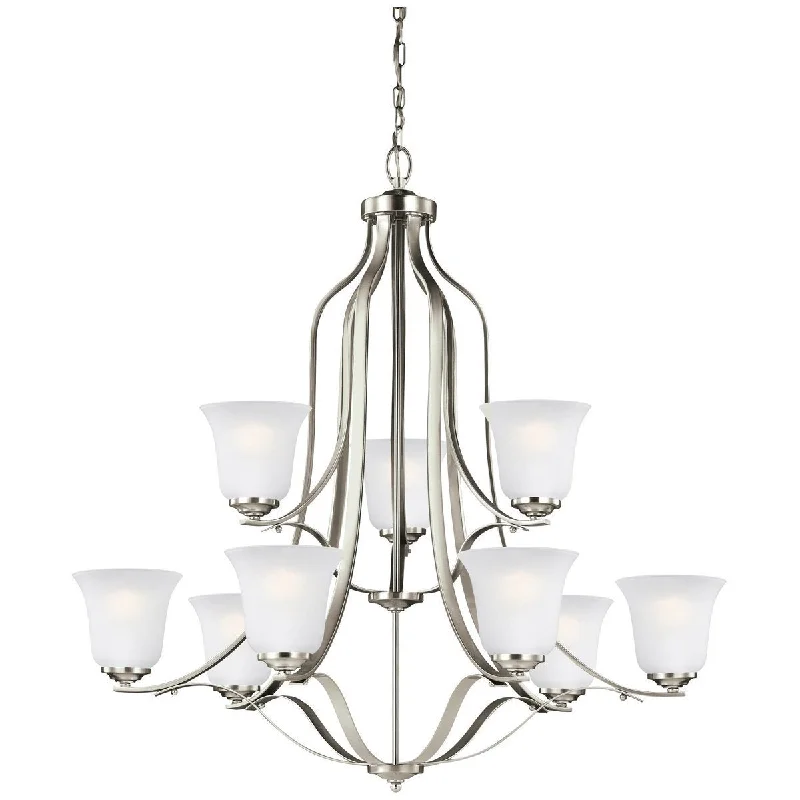 Chandeliers with Murano Glass for a High - End Artistic TouchSea Gull Lighting Emmons Nine Light Chandelier Chandeliers with Murano Glass for a High - End Artistic TouchSea Gull Lighting Emmons Nine Light Chandelier