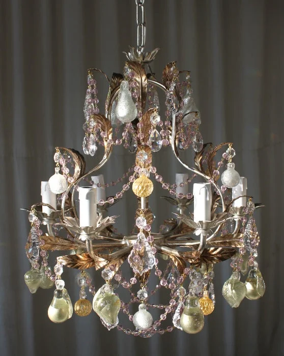 Oversized Chandeliers as a Statement Piece in Living RoomsSilver Frame Fruit Chandelier Oversized Chandeliers as a Statement Piece in Living RoomsSilver Frame Fruit Chandelier