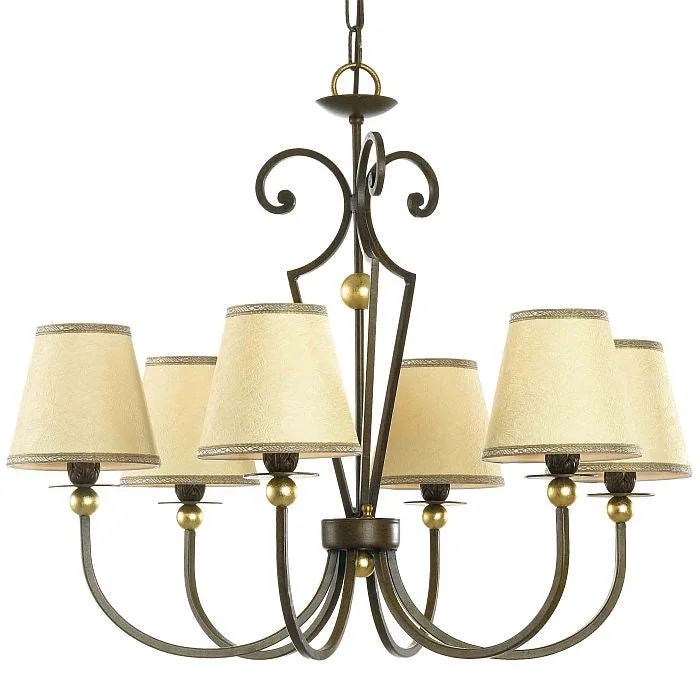 Chandeliers with Adjustable Arms for Directional LightingSix Arm Bronze Chandelier