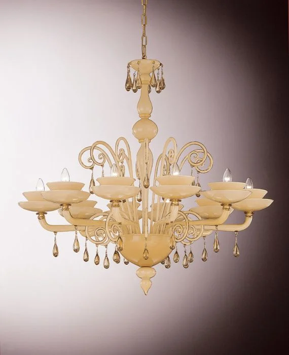 Chandeliers with Metal Frames in Silver FinishSmoked Glass And White Murano Chandelier Chandeliers with Metal Frames in Silver FinishSmoked Glass And White Murano Chandelier