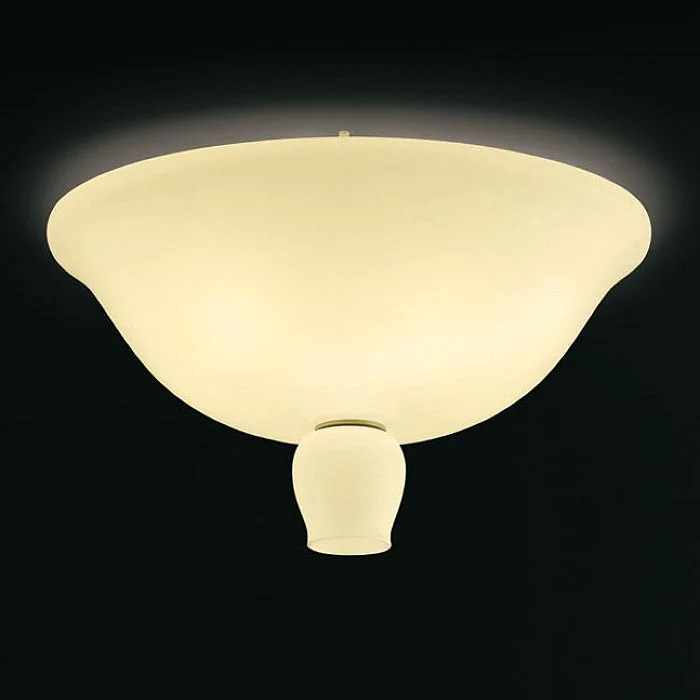 Chandeliers with Multiple Lights for Maximum IlluminationThe Anni Trenta Yellow Or White  Glass Flush Light From Venini