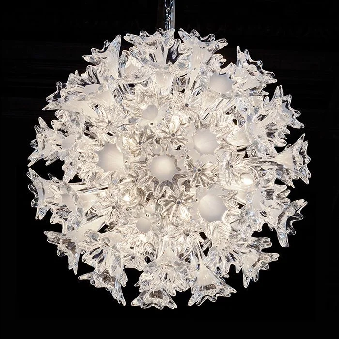 Chandeliers with Murano Glass for a High - End Artistic TouchThe Iconic 60 Cm Clear Murano Glass Esprit Pendant Light From Venini Chandeliers with Murano Glass for a High - End Artistic TouchThe Iconic 60 Cm Clear Murano Glass Esprit Pendant Light From Venini