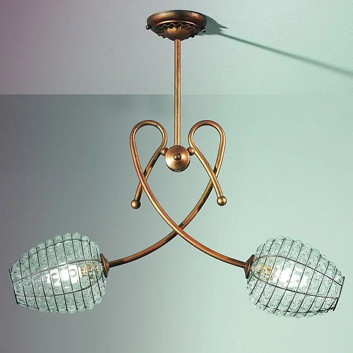 Chandeliers with Dimmable Lights for Ambiance ControlTransparent Venetian Glass Ceiling Light On A Gold Frame Chandeliers with Dimmable Lights for Ambiance ControlTransparent Venetian Glass Ceiling Light On A Gold Frame