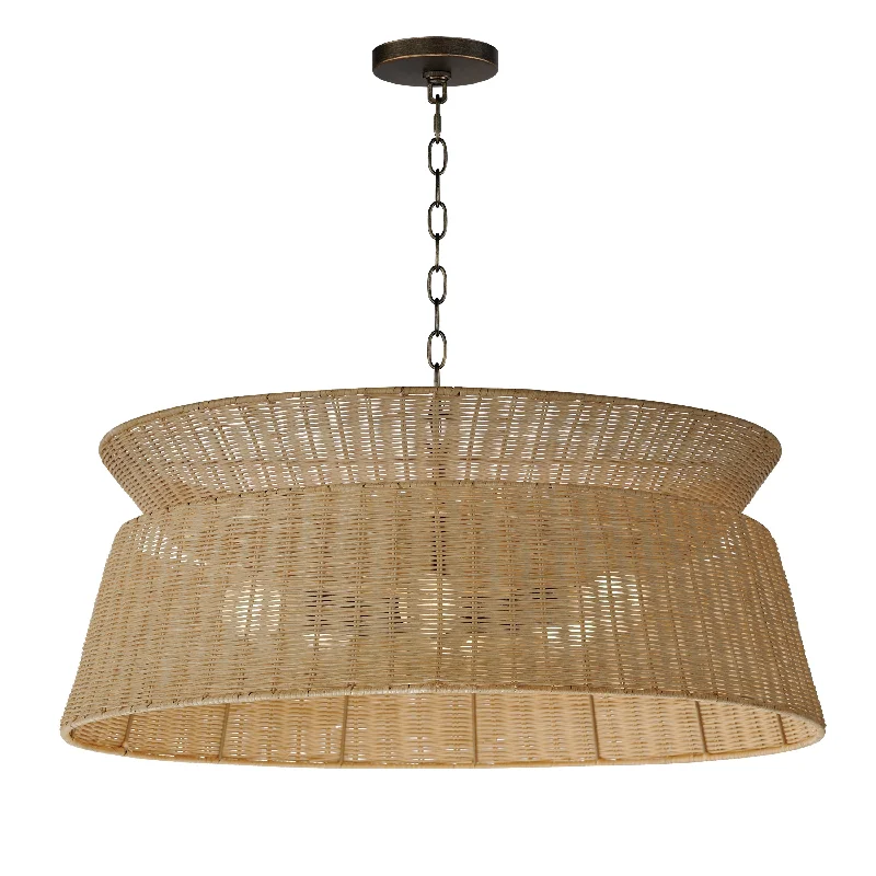 Chandeliers with Pendant Lights for a Stylish LookTulum 6-Light Linear Chandelier