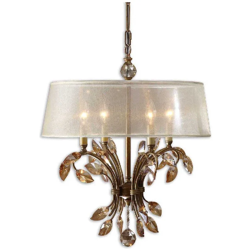 Modern Crystal Chandeliers for Contemporary HomesUttermost Alenya 4-Light Gold Metal Chandelier Modern Crystal Chandeliers for Contemporary HomesUttermost Alenya 4-Light Gold Metal Chandelier