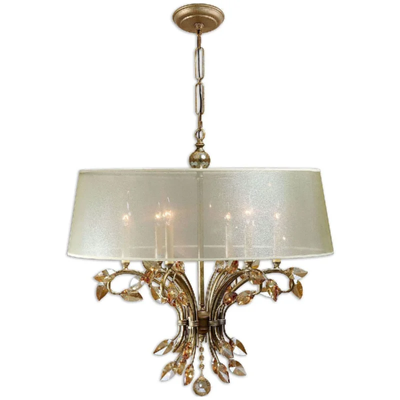Modern Crystal Chandeliers for Contemporary HomesUttermost Alenya 6-Light Shade Chandelier Modern Crystal Chandeliers for Contemporary HomesUttermost Alenya 6-Light Shade Chandelier
