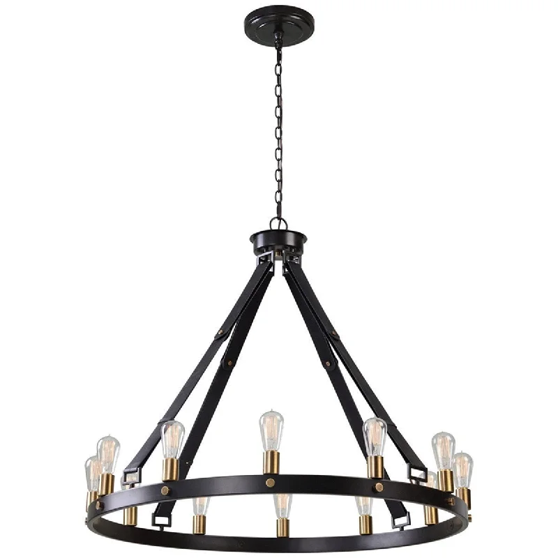 Chandeliers with Frosted Glass for a Softer Light DiffusionUttermost Marlow 12-Light Circle Chandelier Chandeliers with Frosted Glass for a Softer Light DiffusionUttermost Marlow 12-Light Circle Chandelier