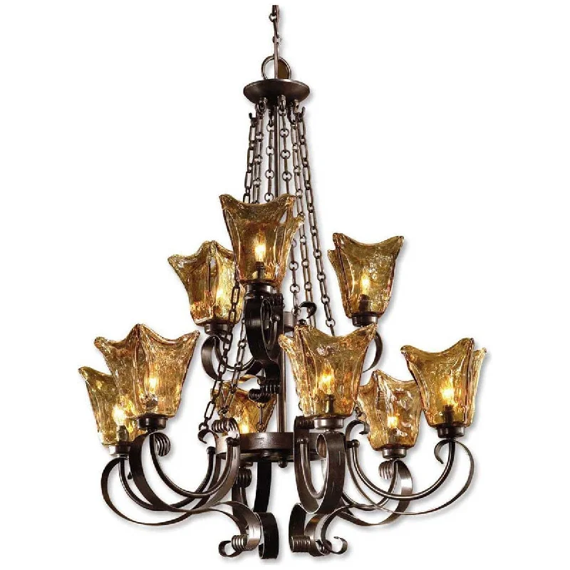 Incandescent Chandeliers for a Warm and Traditional GlowUttermost Vetraio 9-Light Oil Rubbed Bronze Chandelier Incandescent Chandeliers for a Warm and Traditional GlowUttermost Vetraio 9-Light Oil Rubbed Bronze Chandelier