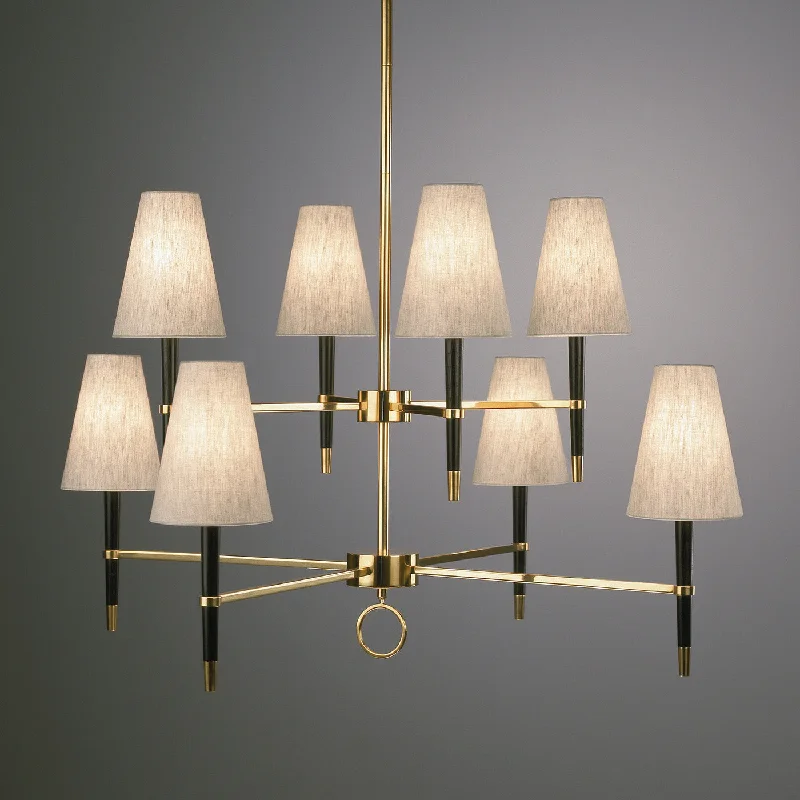 Chandeliers for High Ceilings to Fill Vertical SpaceVentana Two-Tier Chandelier