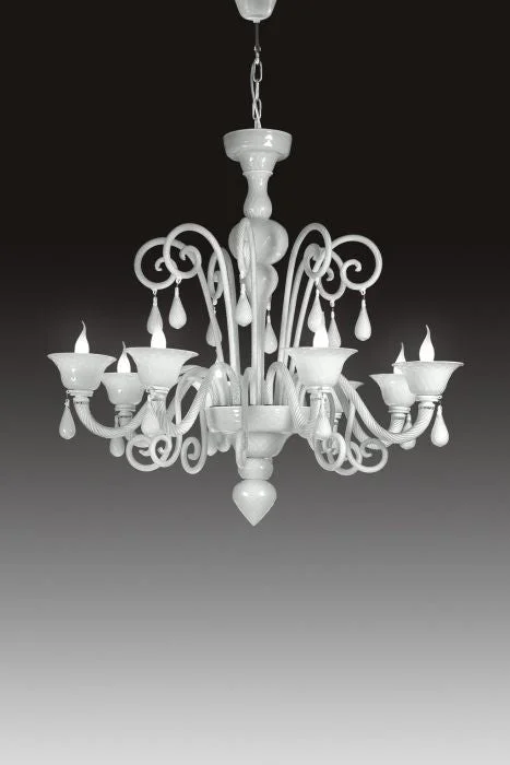 Chandeliers with Dimmable Lights for Ambiance ControlWhite Glass 8 Light Chandelier Chandeliers with Dimmable Lights for Ambiance ControlWhite Glass 8 Light Chandelier