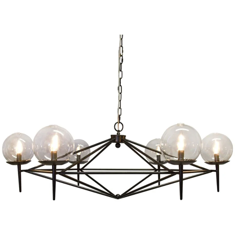 Chandeliers for High Ceilings to Fill Vertical SpaceWorlds Away 6-Light Powder Coated Chandelier ROWAN BLK Chandeliers for High Ceilings to Fill Vertical SpaceWorlds Away 6-Light Powder Coated Chandelier ROWAN BLK