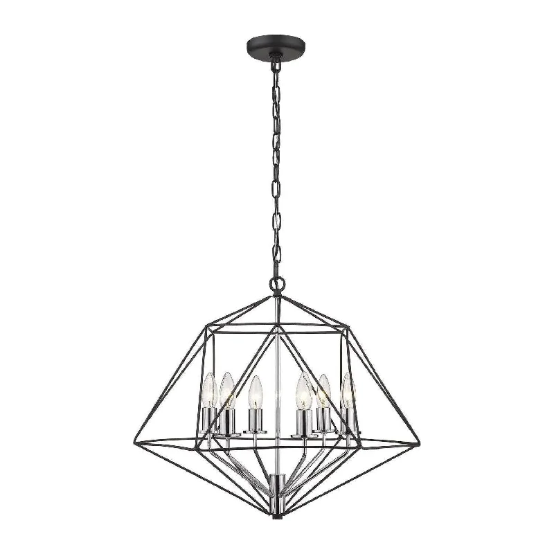 Chandeliers with Metal Frames in Copper FinishGeo Chandelier