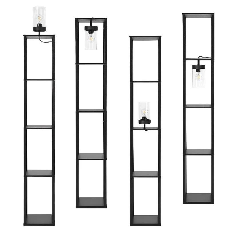 Fabric Floor Lamp with a Linen Shade for a Relaxed Aesthetic4-Tier Modern Shelf Floor Lamp with Warm White LED Bulb Fabric Floor Lamp with a Linen Shade for a Relaxed Aesthetic4-Tier Modern Shelf Floor Lamp with Warm White LED Bulb