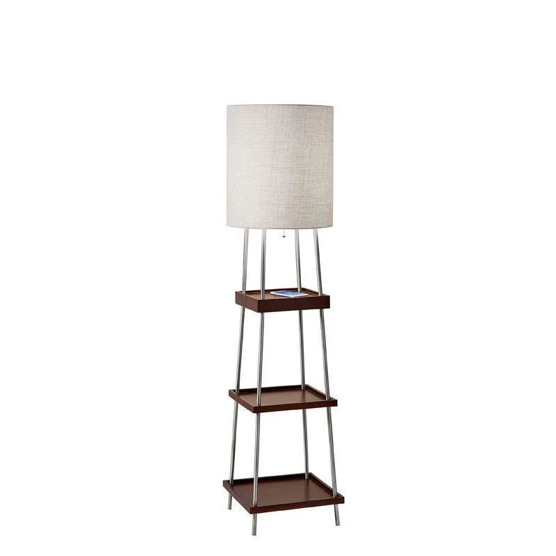 Metal Floor Lamp with a Matte Black Finish for a Sleek LookHenry AdessoCharge Shelf Floor Lamp Metal Floor Lamp with a Matte Black Finish for a Sleek LookHenry AdessoCharge Shelf Floor Lamp
