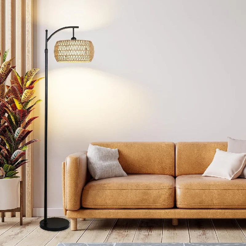 Glass Floor Lamp with Frosted Shades for Soft Diffused LightArc Floor Lamp with Remote Control, Dimmable LED Floor Lamp with 3 Color Temperature Glass Floor Lamp with Frosted Shades for Soft Diffused LightArc Floor Lamp with Remote Control, Dimmable LED Floor Lamp with 3 Color Temperature