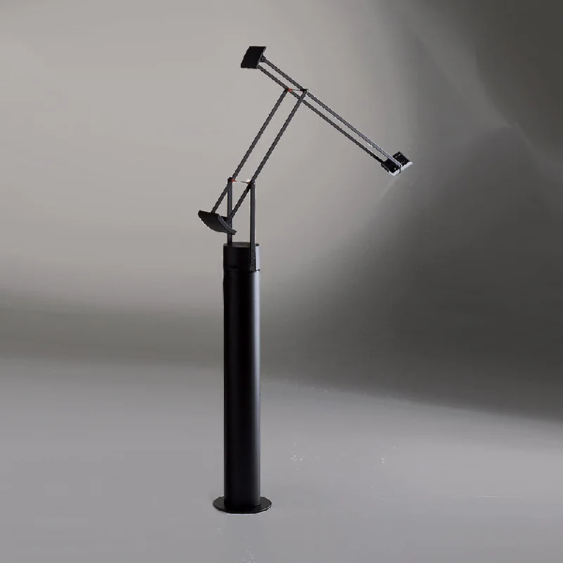 Glass Floor Lamp with Frosted Shades for Soft Diffused LightArtemide Tizio Classic LED Floor Lamp Glass Floor Lamp with Frosted Shades for Soft Diffused LightArtemide Tizio Classic LED Floor Lamp