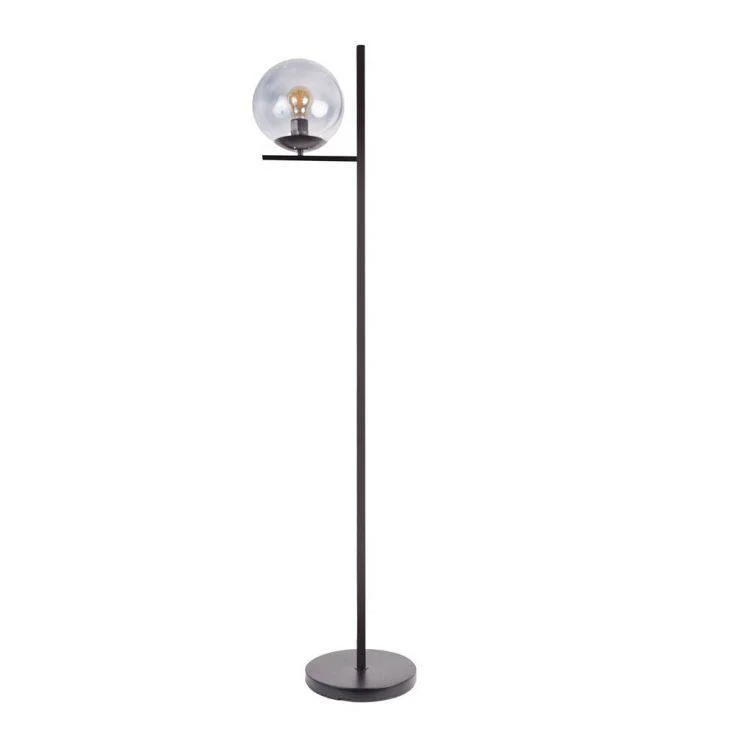 Rustic Farmhouse Style Floor Lamp for Cozy BedroomsClarke Matt Black Floor Lamp With Smoked Glass Shade
