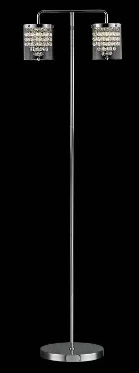 Metal Floor Lamp with a Matte Black Finish for a Sleek LookCRYSTAL Florina Floor Lamp Chrome Metal Floor Lamp with a Matte Black Finish for a Sleek LookCRYSTAL Florina Floor Lamp Chrome