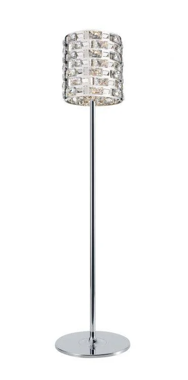 Fabric Floor Lamp with a Linen Shade for a Relaxed AestheticCRYSTAL Lola 3lt Floor Lamp Chrome Fabric Floor Lamp with a Linen Shade for a Relaxed AestheticCRYSTAL Lola 3lt Floor Lamp Chrome