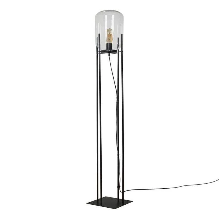 Glass Floor Lamp with Frosted Shades for Soft Diffused LightDawlish Matt Black Floor Lamp With Glass Capsule Shade Glass Floor Lamp with Frosted Shades for Soft Diffused LightDawlish Matt Black Floor Lamp With Glass Capsule Shade