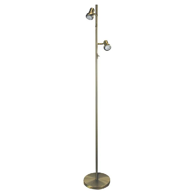 Marble Base Floor Lamp for a Touch of LuxuryDaxam 2 Light Floor Lamp LED Antique Brass - SL98592AB Marble Base Floor Lamp for a Touch of LuxuryDaxam 2 Light Floor Lamp LED Antique Brass - SL98592AB