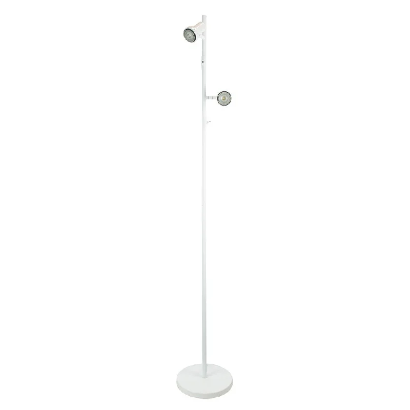 Modern Minimalist Floor Lamp for Contemporary Living RoomsDaxam 2 Light Floor Lamp LED White - SL98592WH Modern Minimalist Floor Lamp for Contemporary Living RoomsDaxam 2 Light Floor Lamp LED White - SL98592WH