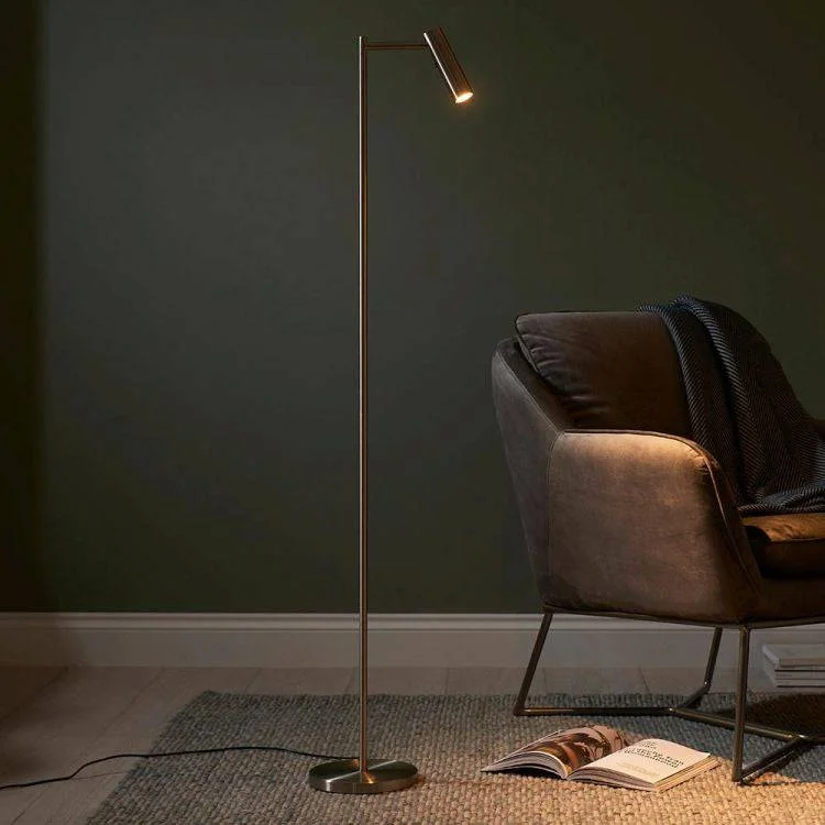 Modern Minimalist Floor Lamp for Contemporary Living RoomsDedicated Reader Task Floor Lamp Satin Nickel Modern Minimalist Floor Lamp for Contemporary Living RoomsDedicated Reader Task Floor Lamp Satin Nickel
