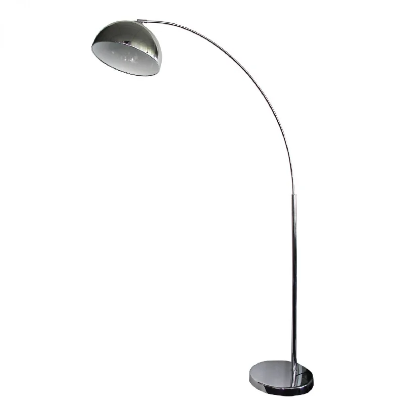 Bohemian Inspired Floor Lamp for Eclectic Home DecorDome 1 Light Floor Lamp Arc Chrome Bohemian Inspired Floor Lamp for Eclectic Home DecorDome 1 Light Floor Lamp Arc Chrome