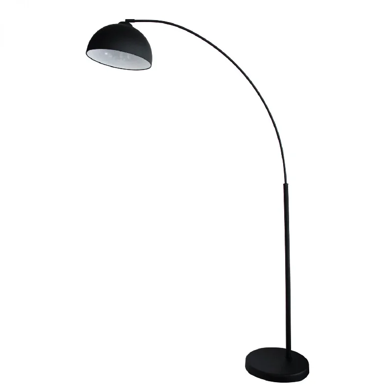Metal Floor Lamp with a Matte Black Finish for a Sleek LookDome 1 Light Floor Lamp Arc Matt Black - SL91201BK Metal Floor Lamp with a Matte Black Finish for a Sleek LookDome 1 Light Floor Lamp Arc Matt Black - SL91201BK