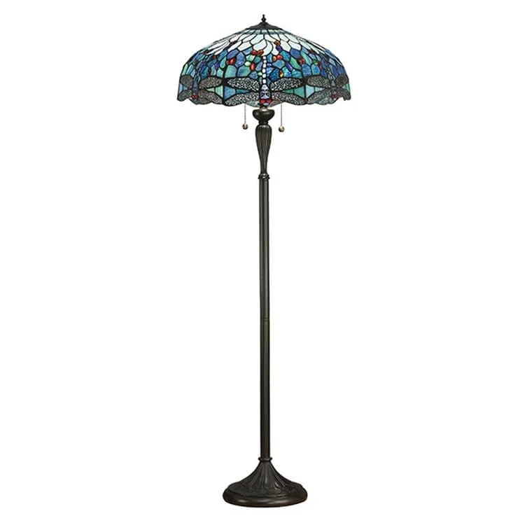 Wood Floor Lamp with Natural Grain for a Warm and Organic FeelDragonfly Blue Floor Lamp Wood Floor Lamp with Natural Grain for a Warm and Organic FeelDragonfly Blue Floor Lamp
