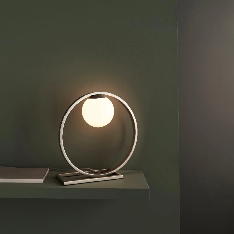 Modern Minimalist Floor Lamp for Contemporary Living RoomsEnzo Silver Modern Table Lamp - Opal Glass Shade Modern Minimalist Floor Lamp for Contemporary Living RoomsEnzo Silver Modern Table Lamp - Opal Glass Shade