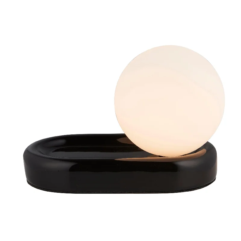 Modern Minimalist Floor Lamp for Contemporary Living RoomsFrintle Art Deco Black Ceramic Table Lamp - Opal Glass Shade Modern Minimalist Floor Lamp for Contemporary Living RoomsFrintle Art Deco Black Ceramic Table Lamp - Opal Glass Shade