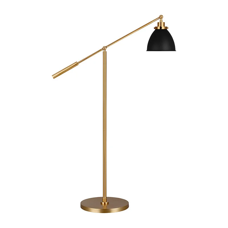Metal Floor Lamp with a Matte Black Finish for a Sleek LookGeneration CT1131 Wellfleet 1-lt 46" Tall LED Dome Floor Lamp Metal Floor Lamp with a Matte Black Finish for a Sleek LookGeneration CT1131 Wellfleet 1-lt 46" Tall LED Dome Floor Lamp
