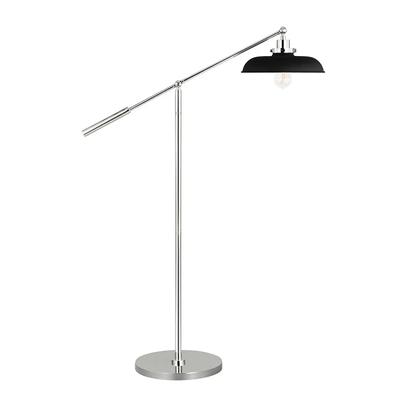 Industrial Style Floor Lamp with Exposed Bulbs for Loft ApartmentsGeneration CT1141 Wellfleet 1-lt 46" Tall LED Wide Floor Lamp Industrial Style Floor Lamp with Exposed Bulbs for Loft ApartmentsGeneration CT1141 Wellfleet 1-lt 46" Tall LED Wide Floor Lamp