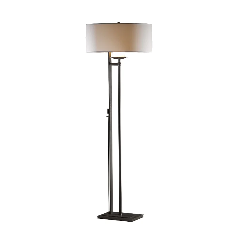 Modern Minimalist Floor Lamp for Contemporary Living RoomsHubbardton Forge 234901 Rook 1-lt 60" Tall Floor Lamp
