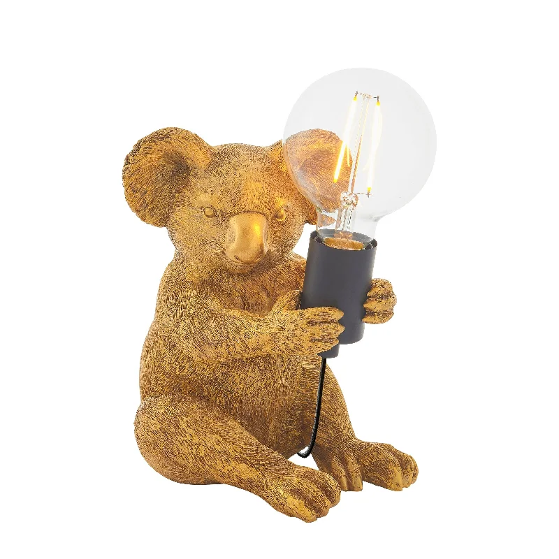 Way Switch Floor Lamp for Multiple Light Intensity LevelsLiving Lighting Koala Vintage Gold Table Lamp Way Switch Floor Lamp for Multiple Light Intensity LevelsLiving Lighting Koala Vintage Gold Table Lamp