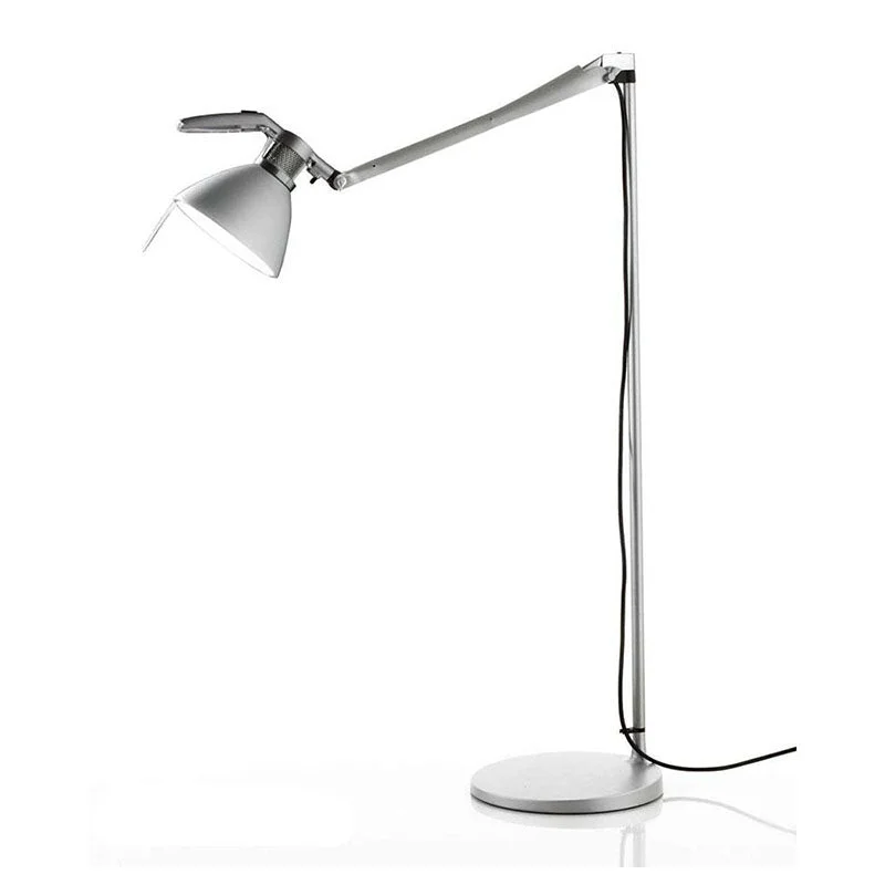 Metal Floor Lamp with a Matte Black Finish for a Sleek LookLuceplan D33Nt.100 Fortrbraccio 36" Tall Floor Lamp