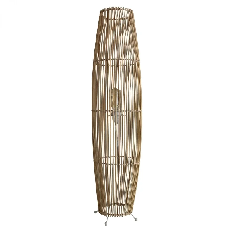 Glass Floor Lamp with Frosted Shades for Soft Diffused LightMatram Natural Cane Floor Lamp - OL93245 Glass Floor Lamp with Frosted Shades for Soft Diffused LightMatram Natural Cane Floor Lamp - OL93245