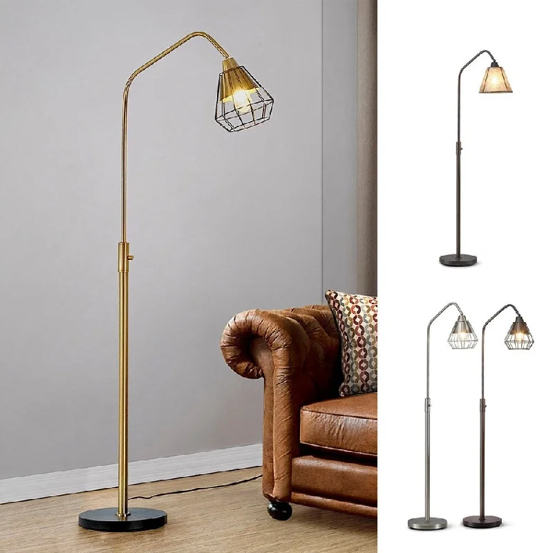 Metal Floor Lamp with a Matte Black Finish for a Sleek LookMidtown-S Metal Wire Shade LED Dimmable Floor Lamp Metal Floor Lamp with a Matte Black Finish for a Sleek LookMidtown-S Metal Wire Shade LED Dimmable Floor Lamp
