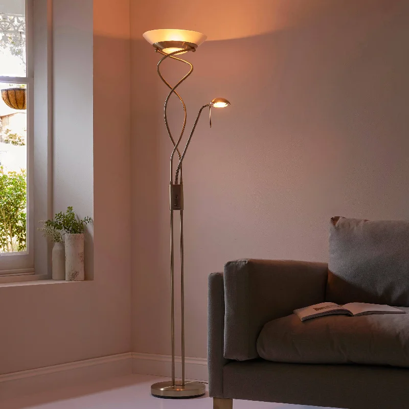 Wood Floor Lamp with Natural Grain for a Warm and Organic FeelMonaco Mother & Child Task Floor Lamp Wood Floor Lamp with Natural Grain for a Warm and Organic FeelMonaco Mother & Child Task Floor Lamp