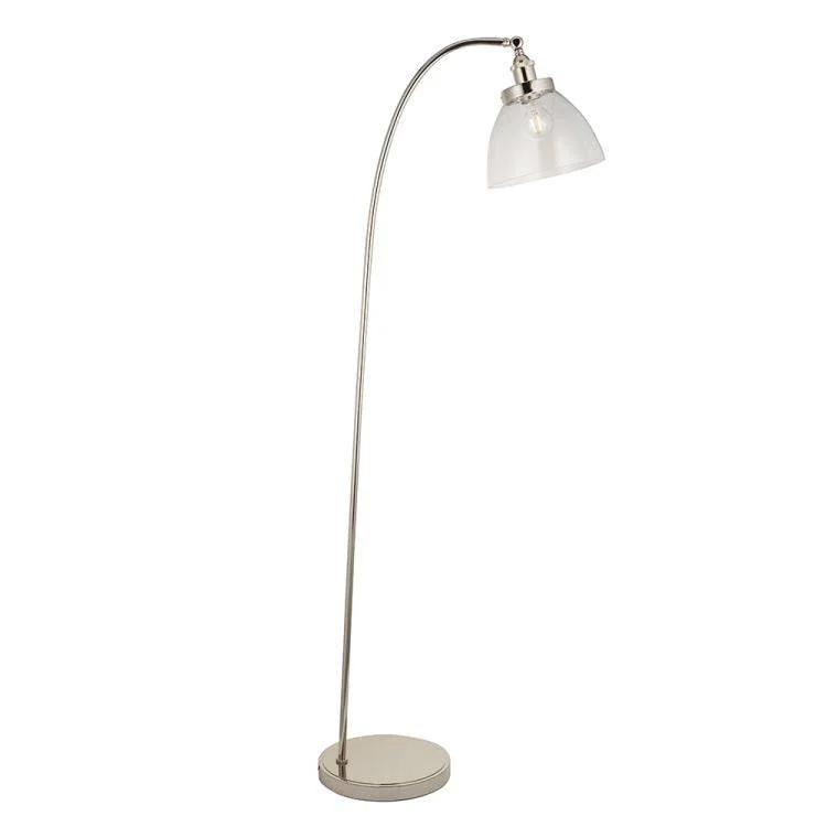 Fabric Floor Lamp with a Linen Shade for a Relaxed AestheticMourne Floor Lamp Bright Nickel Fabric Floor Lamp with a Linen Shade for a Relaxed AestheticMourne Floor Lamp Bright Nickel