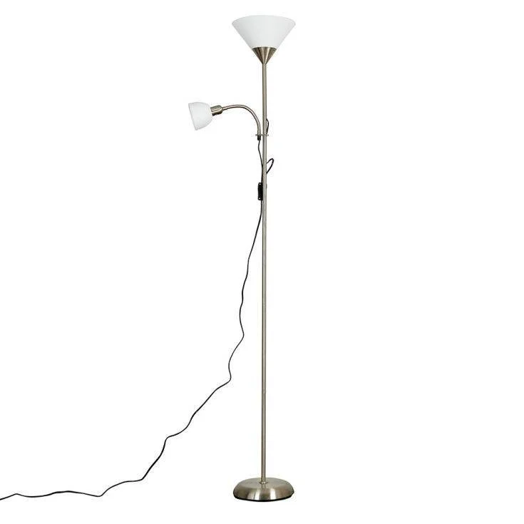 USB Charging Port Floor Lamp for Convenient Device ChargingMozz Brushed Chrome Mother & Child Floor Lamp USB Charging Port Floor Lamp for Convenient Device ChargingMozz Brushed Chrome Mother & Child Floor Lamp